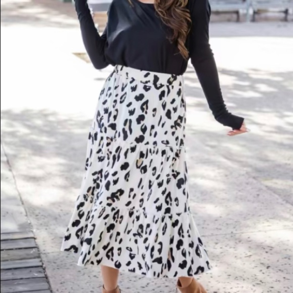 Leopard Print Skirt
